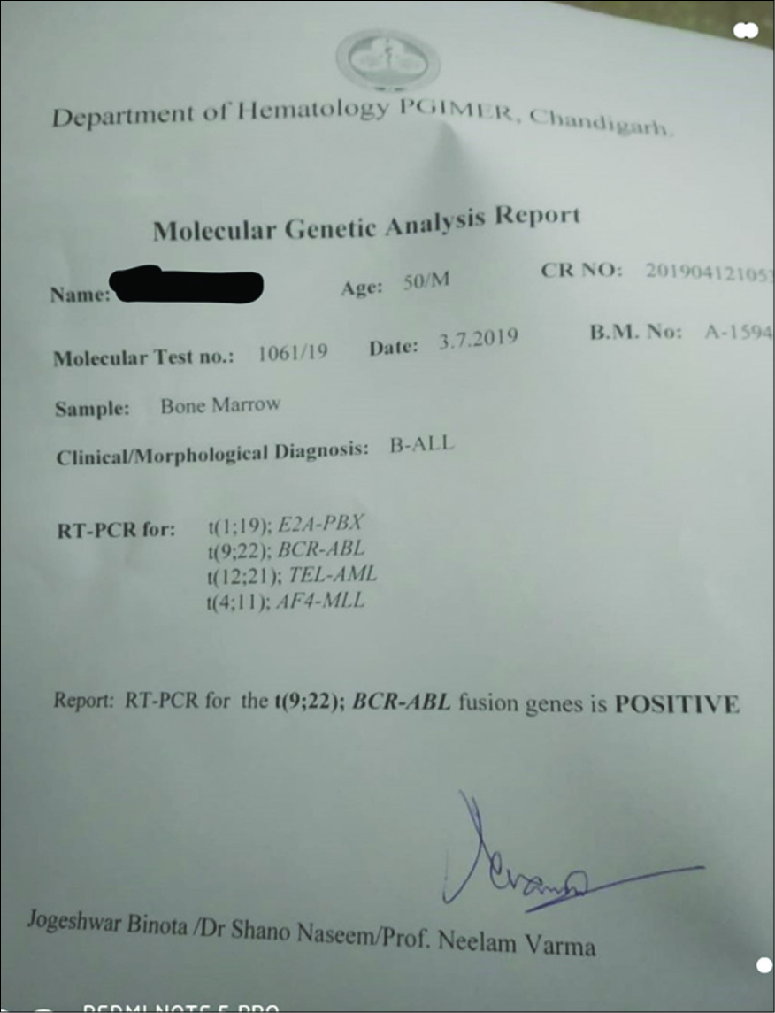 Molecular genetic analysis report.